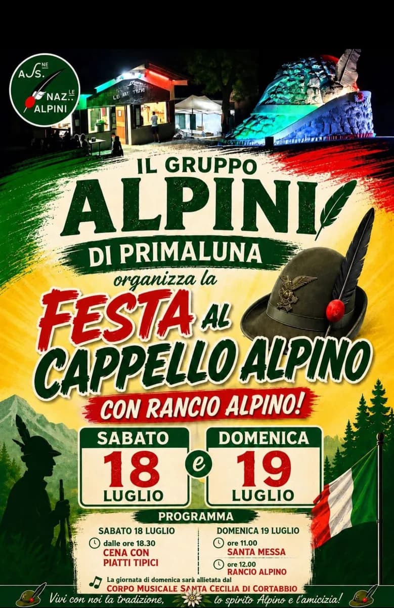 Festa al Cappello Alpino – Gruppo Alpini di Primaluna