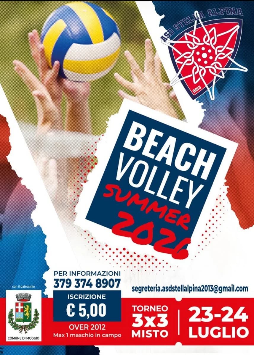 Beach Volley Summer 2026 – Torneo 3x3 misto