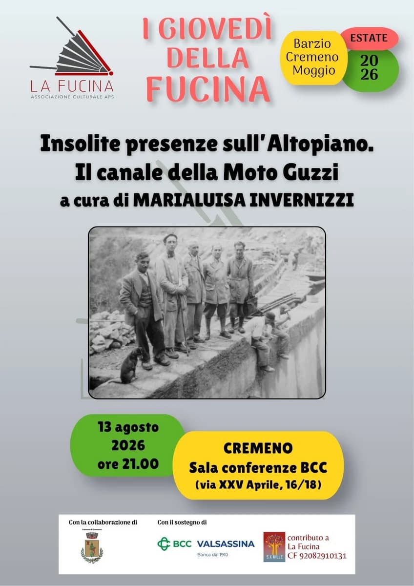 I Giovedì de La Fucina - «Insolite presenze sull'Altopiano. Il canale della Moto Guzzi»