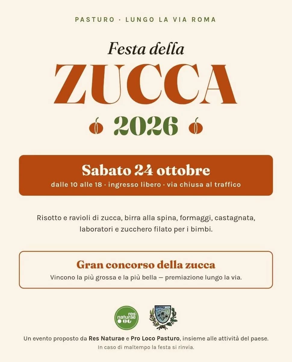 Locandina evento: Festa della Zucca 2026